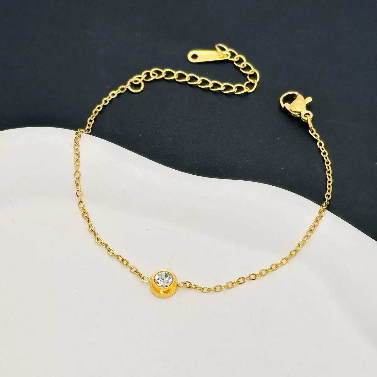 pulseira banhada a ouro #55