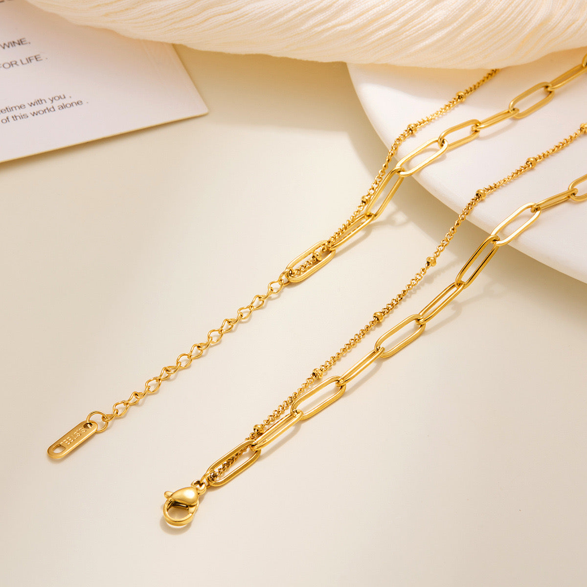 pulseira banhada a ouro #43