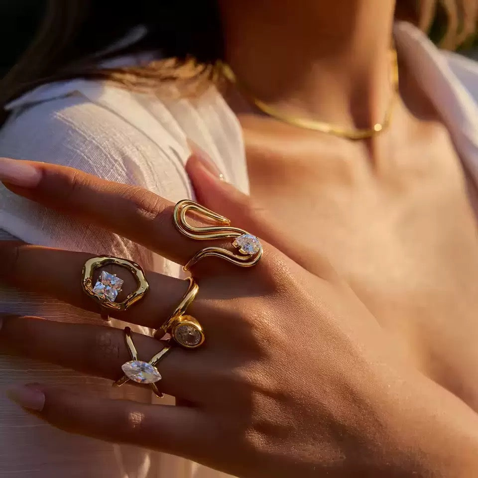 Anél de luxo leve #16