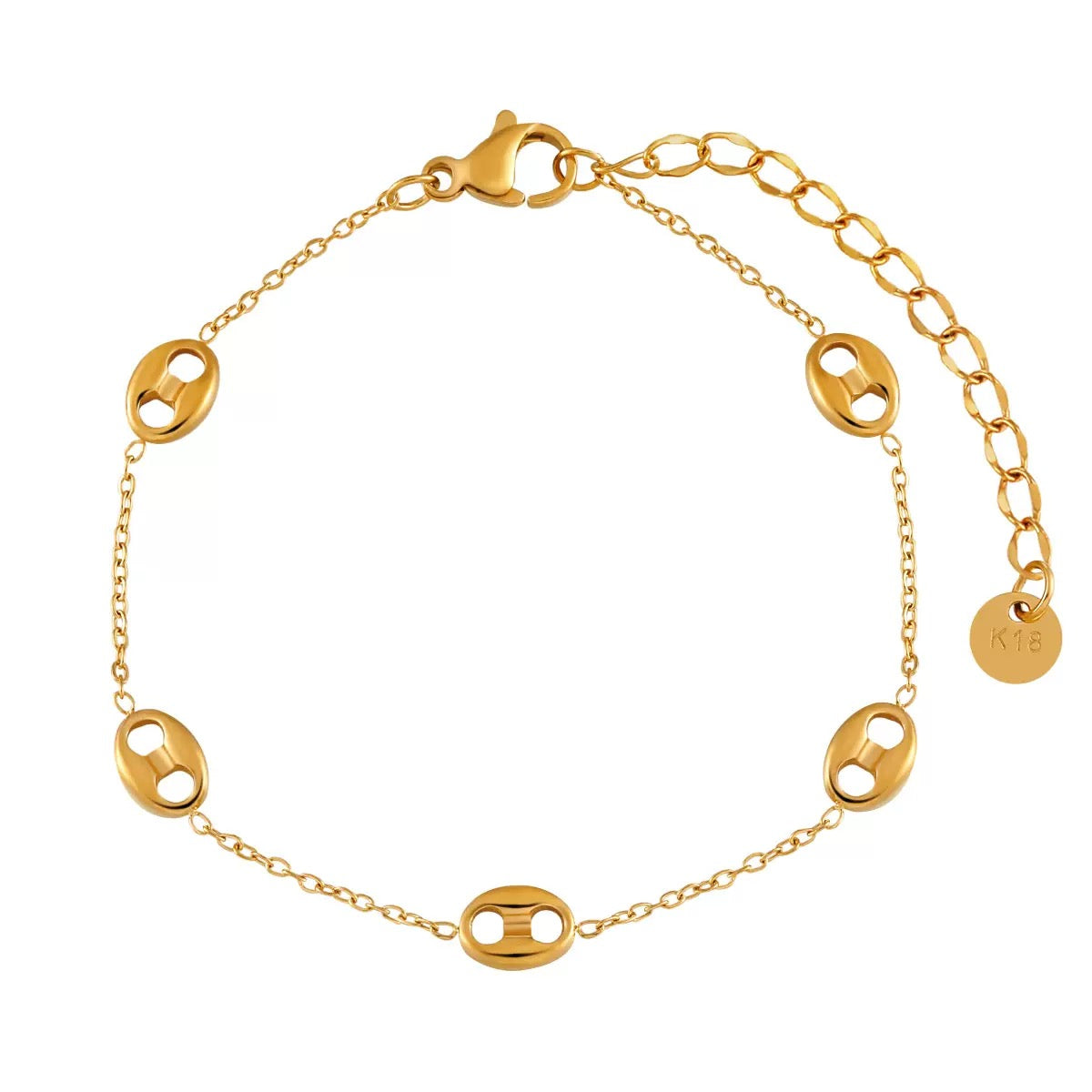pulseira banhada a ouro #08