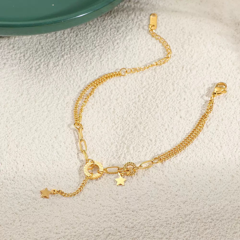 pulseira banhada a ouro #64