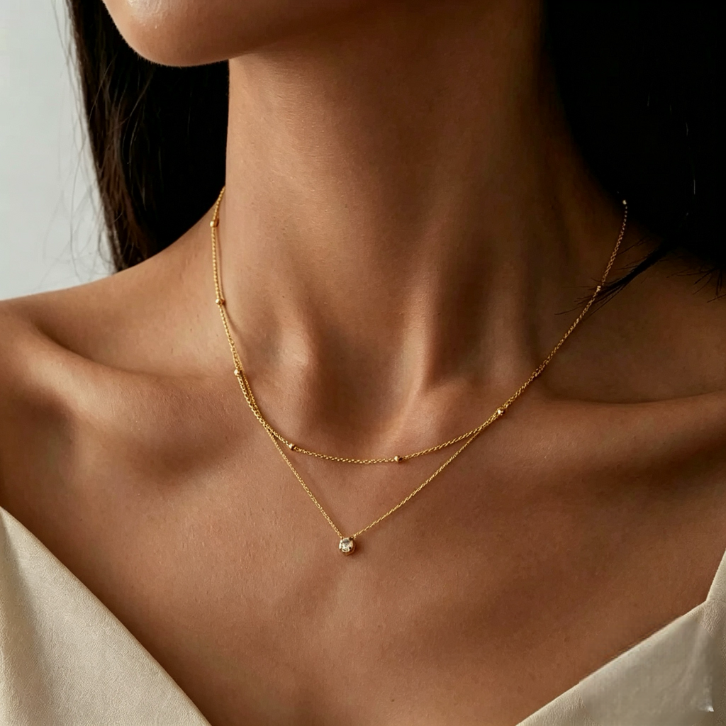 Colar banhado a ouro #11
