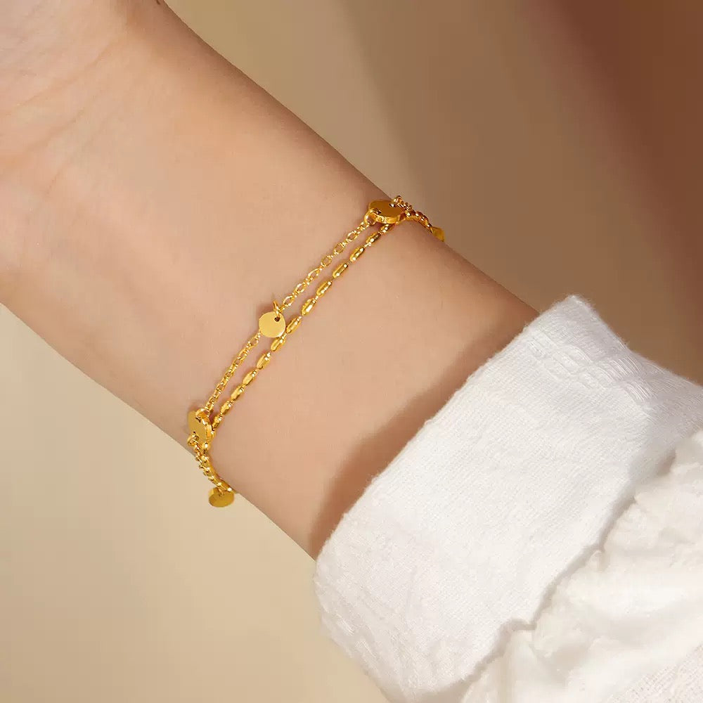 pulseira banhada a ouro #69