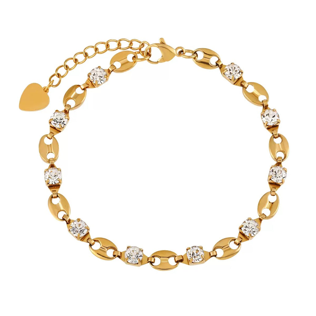 pulseira banhada a ouro #30