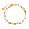 pulseira banhada a ouro #30