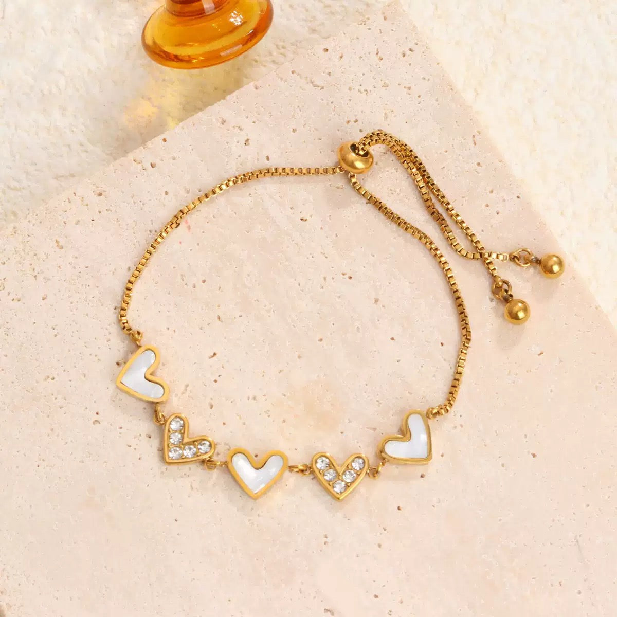 pulseira banhada a ouro #64