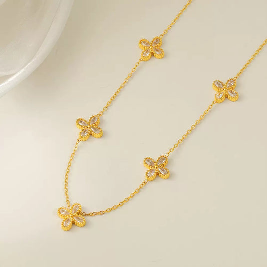 Gold plated necklace#01
