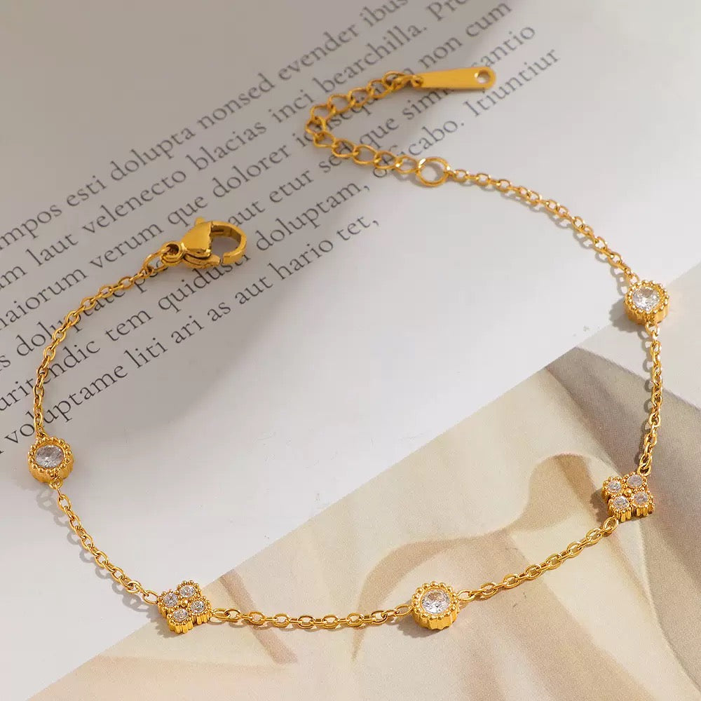 pulseira banhada a ouro #08