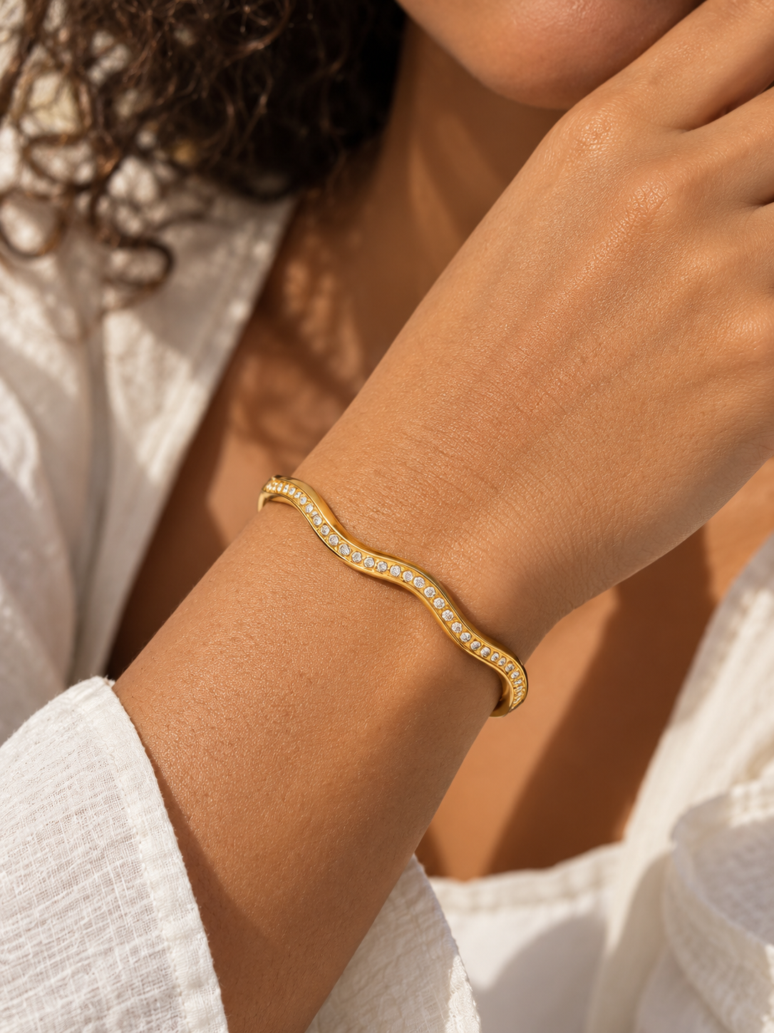 pulseira banhada a ouro #07