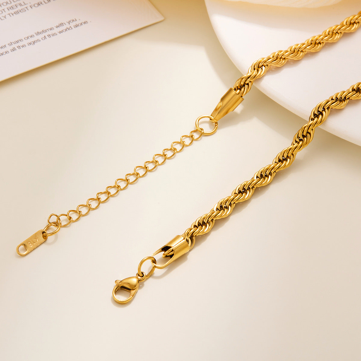 pulseira banhada a ouro #43