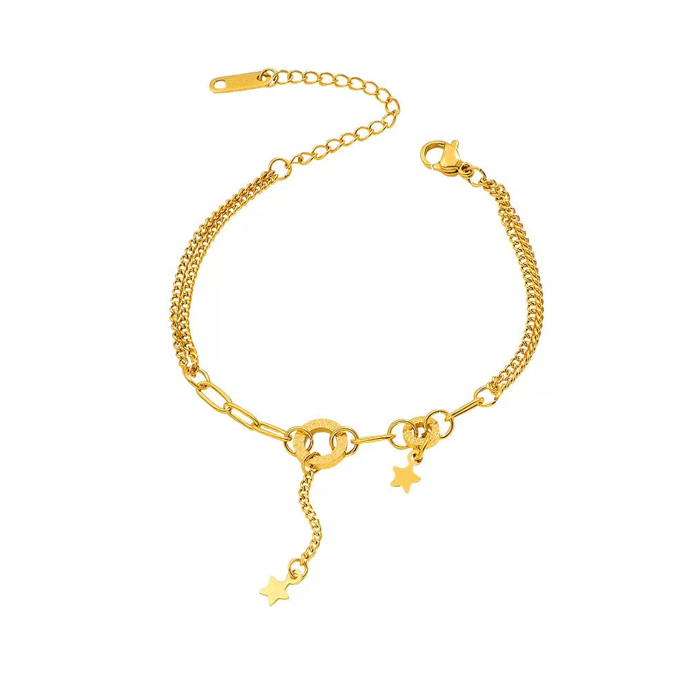 pulseira banhada a ouro #64