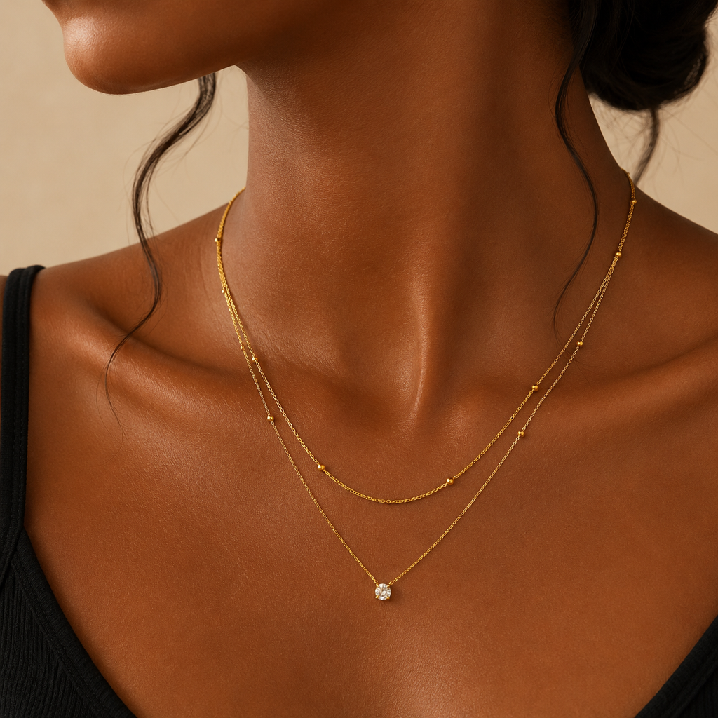 Colar banhado a ouro #11