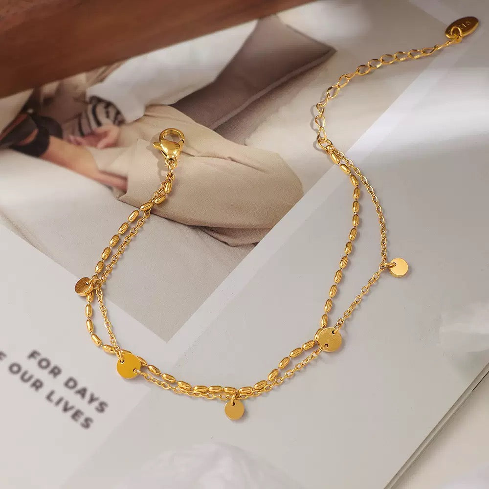 pulseira banhada a ouro #69