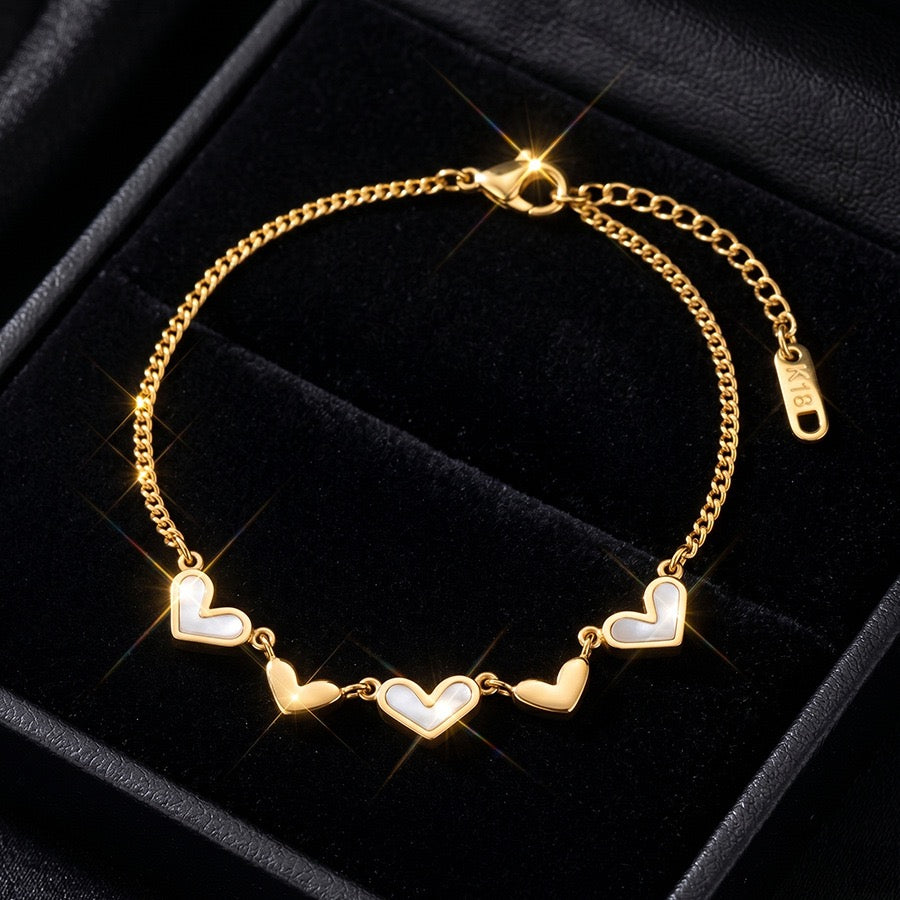 pulseira banhada a ouro #64