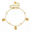 pulseira banhada a ouro #68