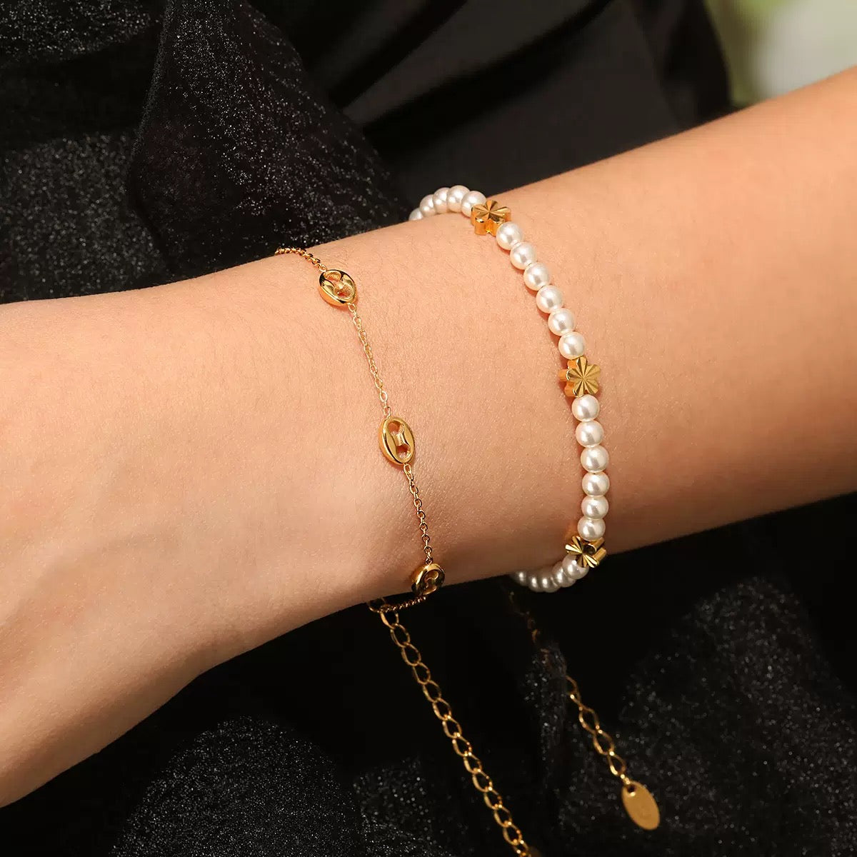 pulseira banhada a ouro #08