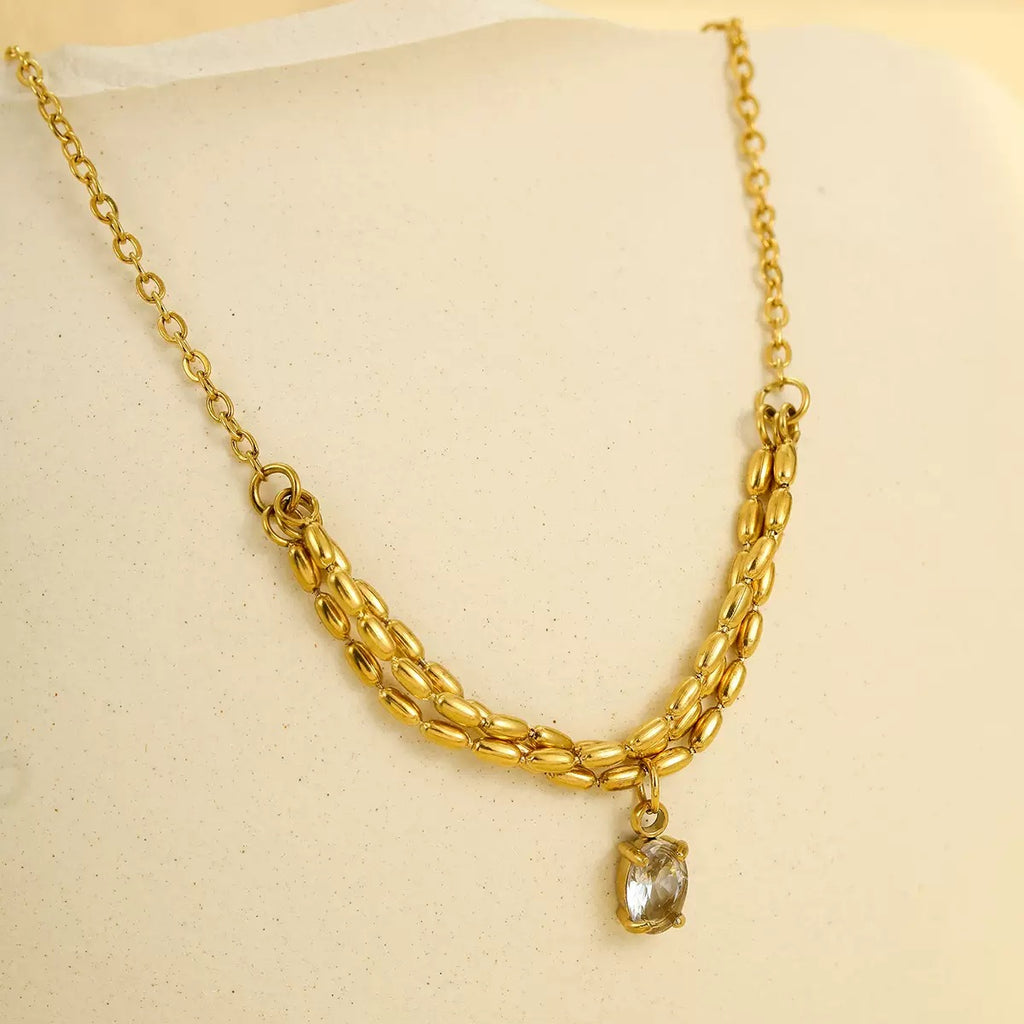 Colar banhado a ouro #16