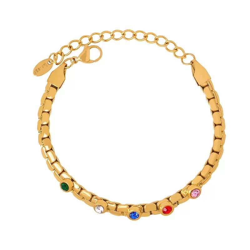 pulseira banhada a ouro #45