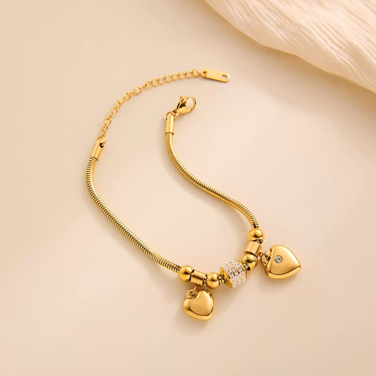 pulseira banhada a ouro #36
