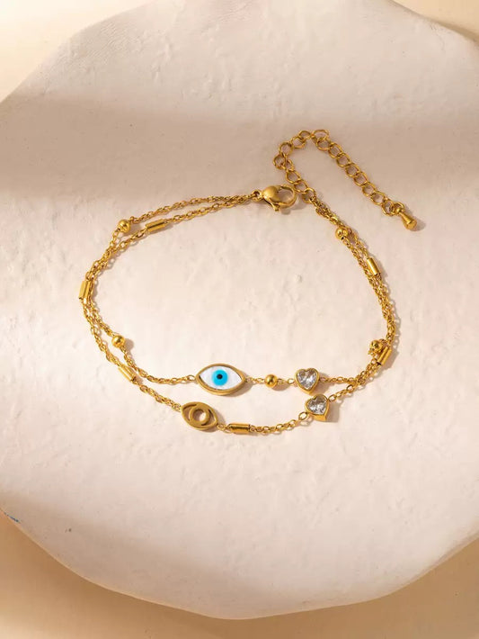 Pulseira banhada a ouro #55