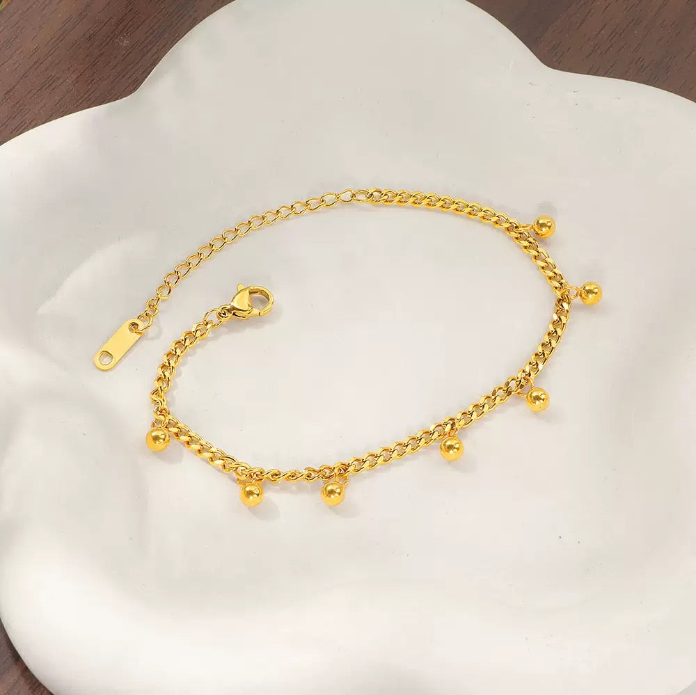 pulseira banhada a ouro #34