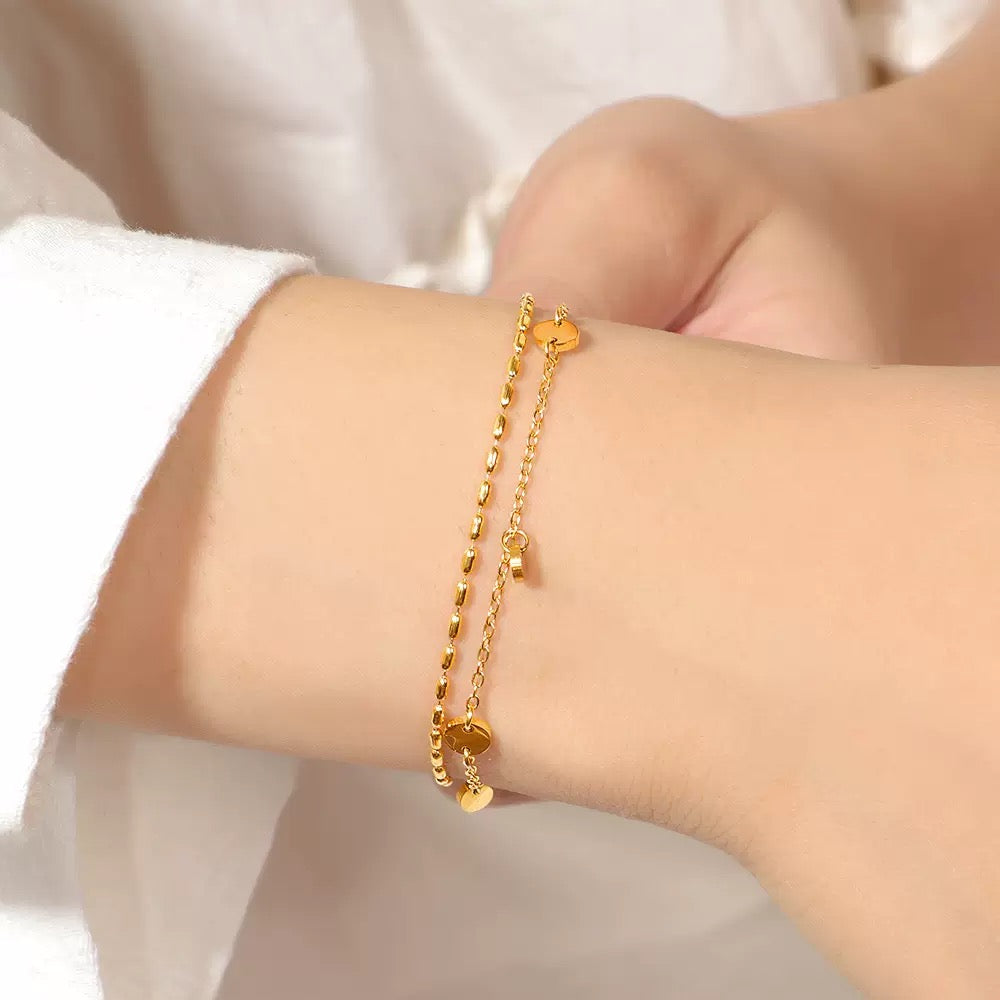 pulseira banhada a ouro #69