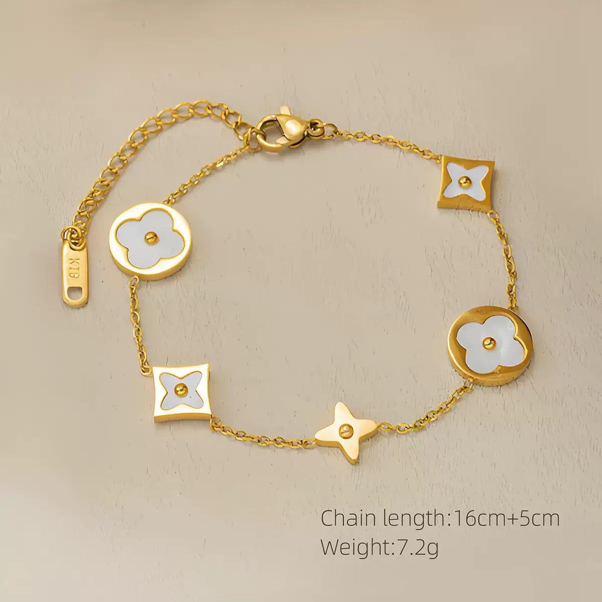 pulseira banhada a ouro #52