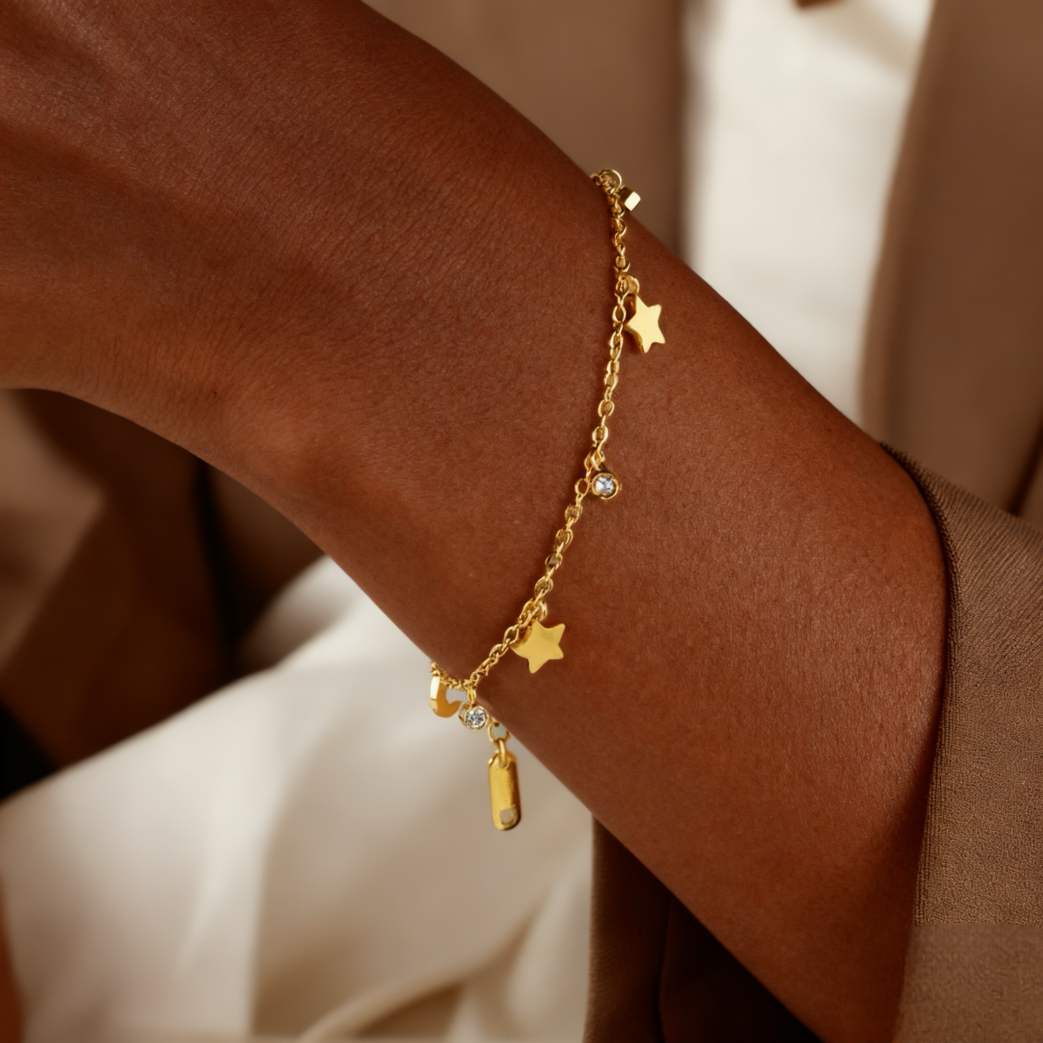 pulseira banhada a ouro #23