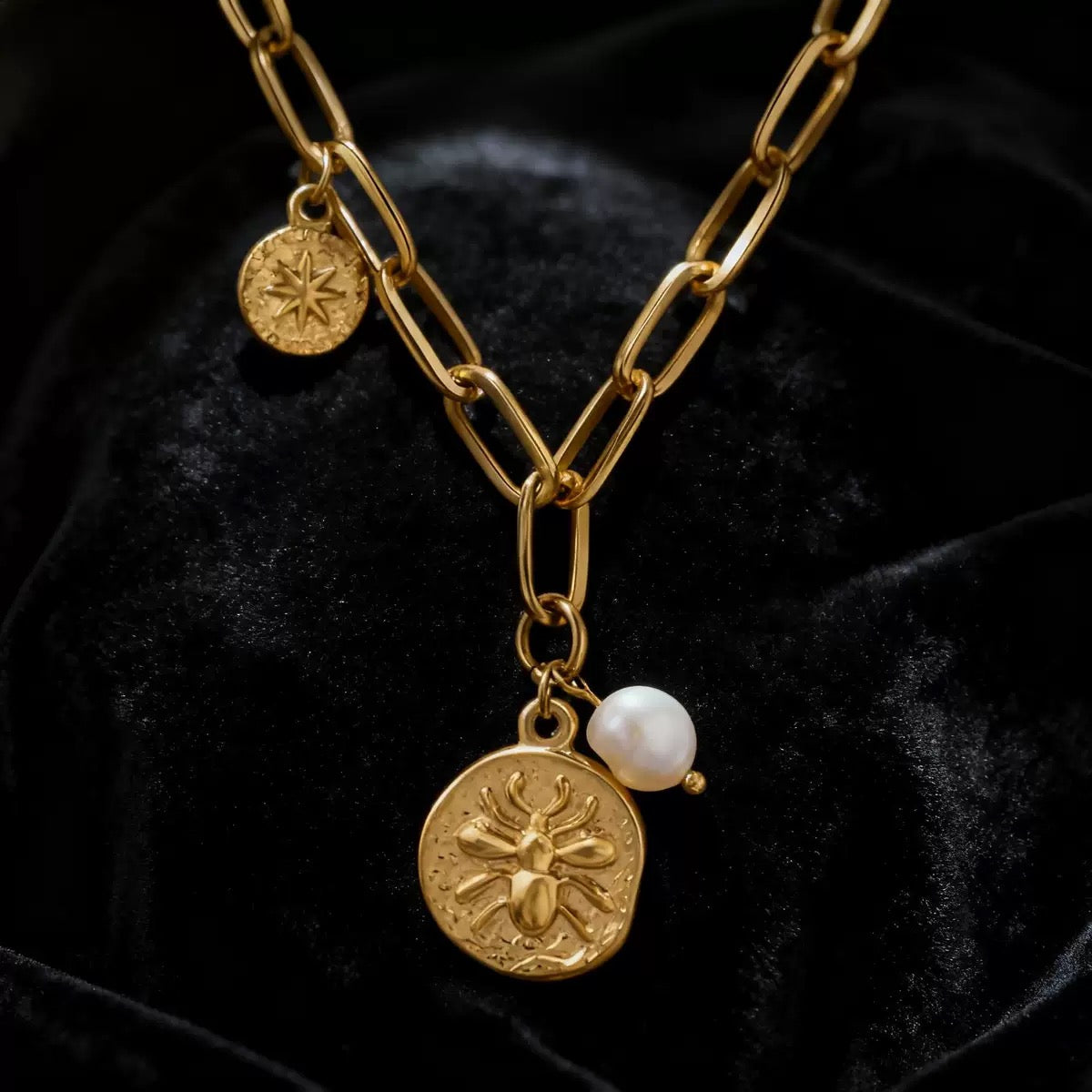 18k plated necklace#03