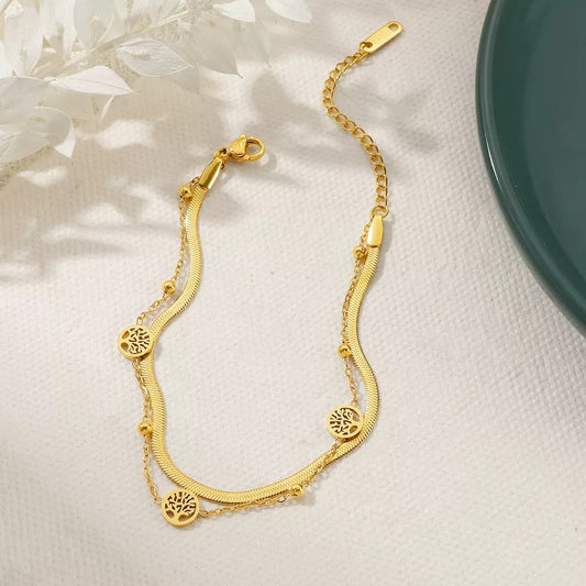 pulseira banhada a ouro #17