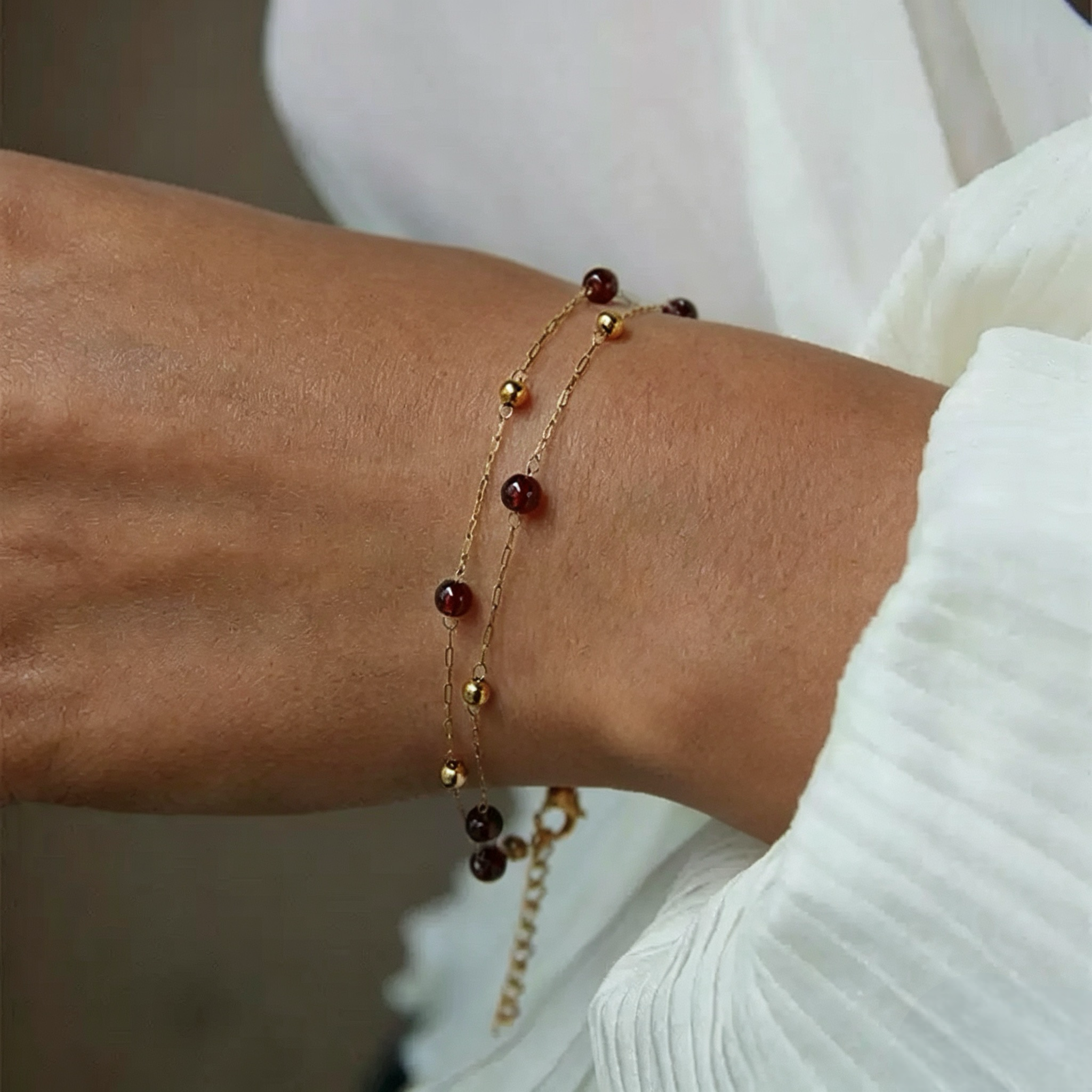 pulseira banhada a ouro #36