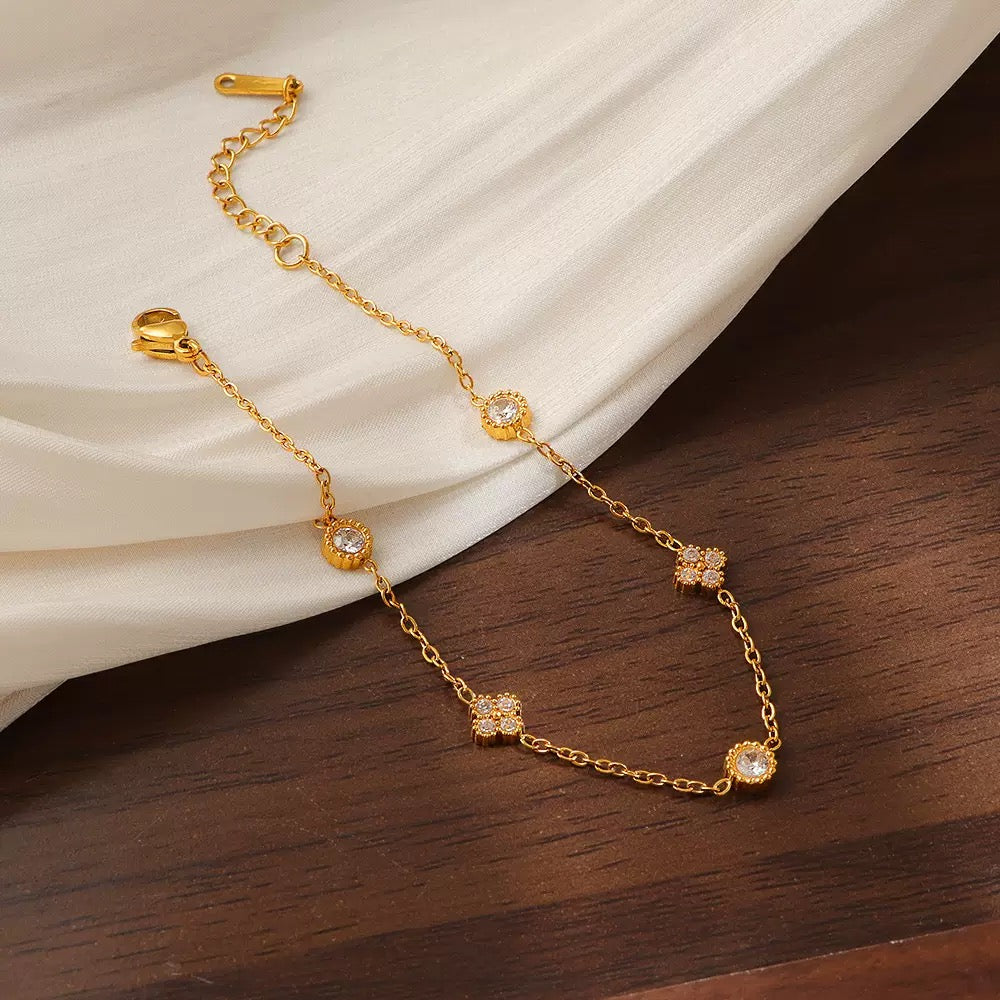 pulseira banhada a ouro #08