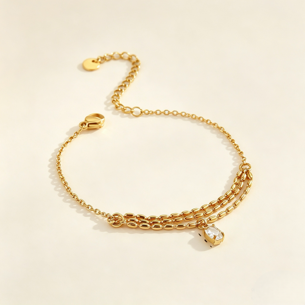 pulseira banhada a ouro #22