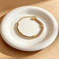 pulseira banhada a ouro #25