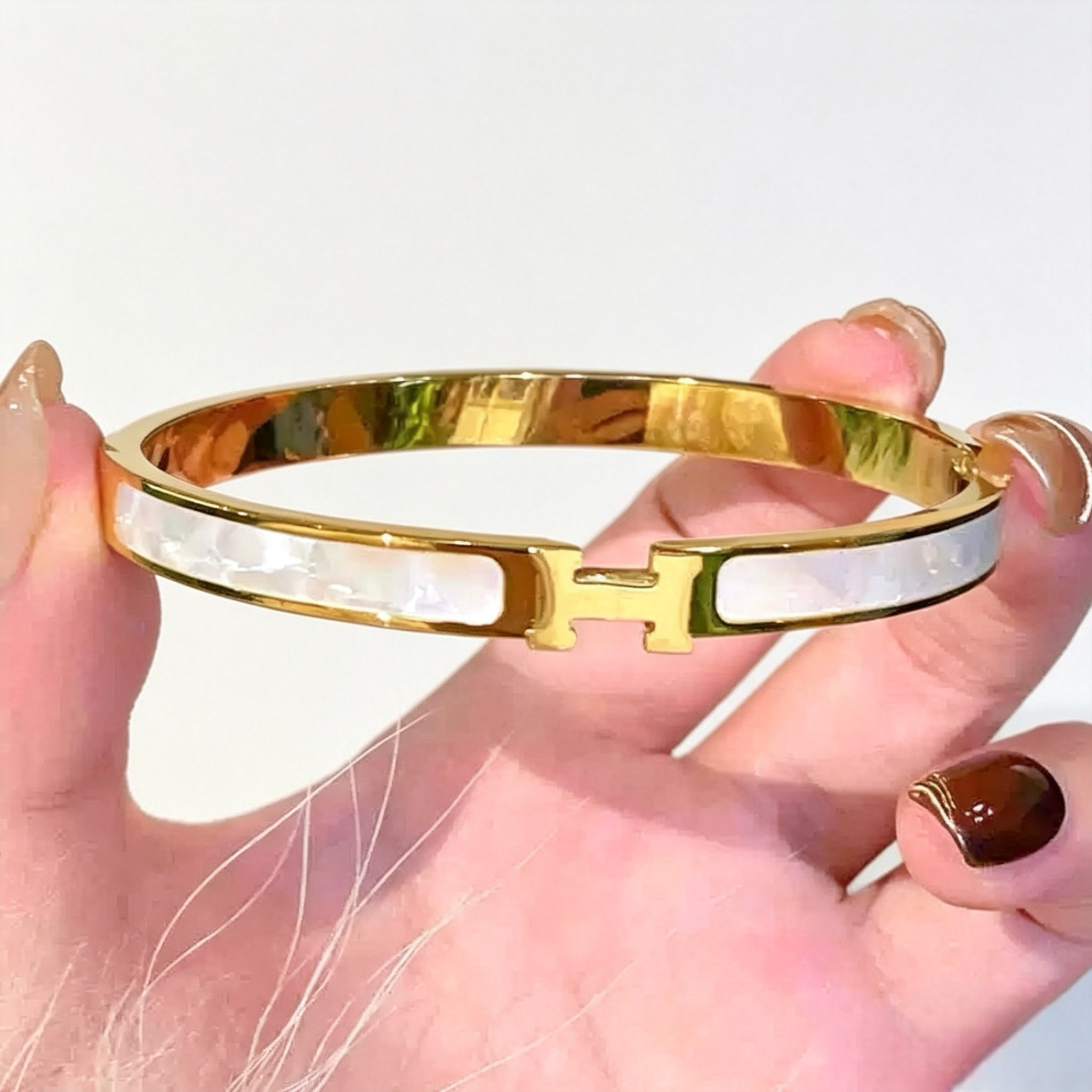 pulseira banhada a ouro #24