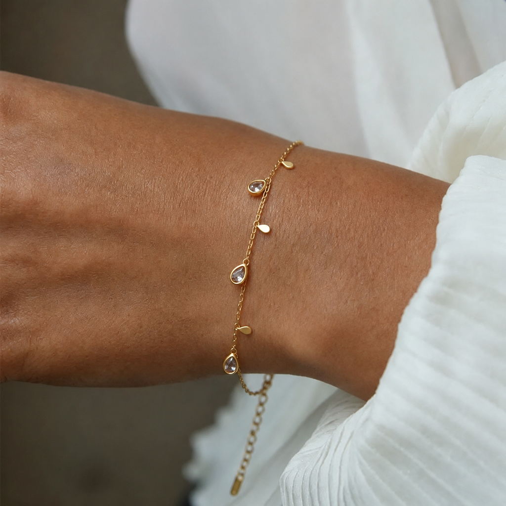 pulseira banhada a ouro #48
