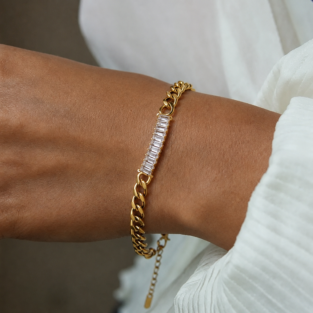 pulseira banhada a ouro #29