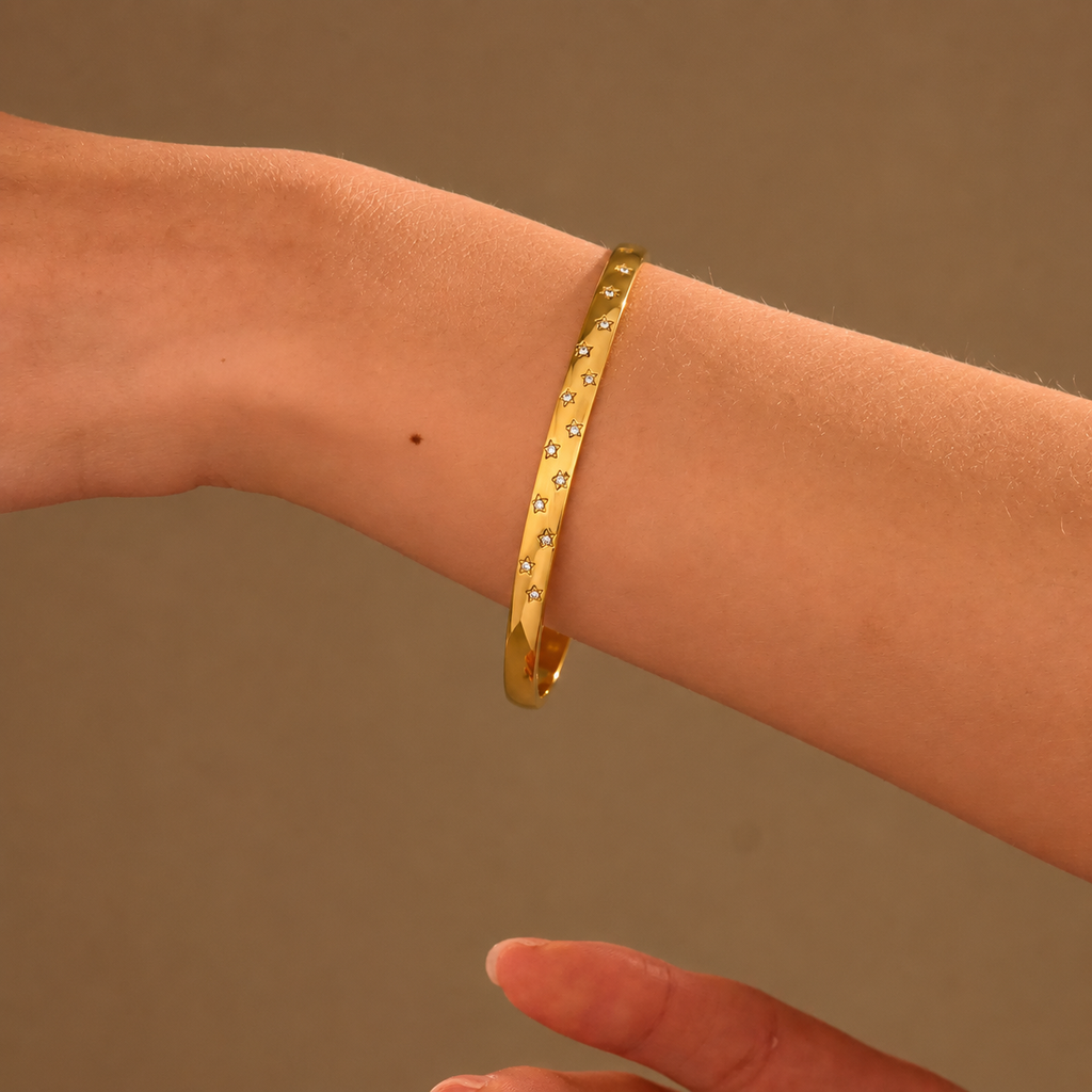 pulseira banhada a ouro #60