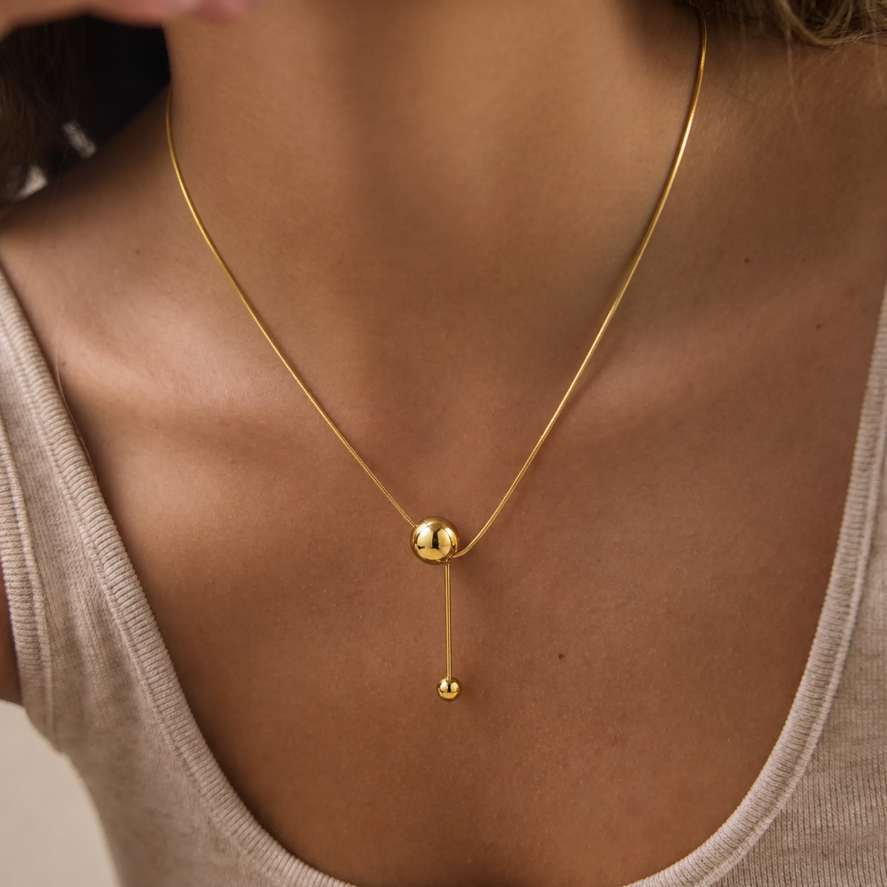 Gold plated necklace #05