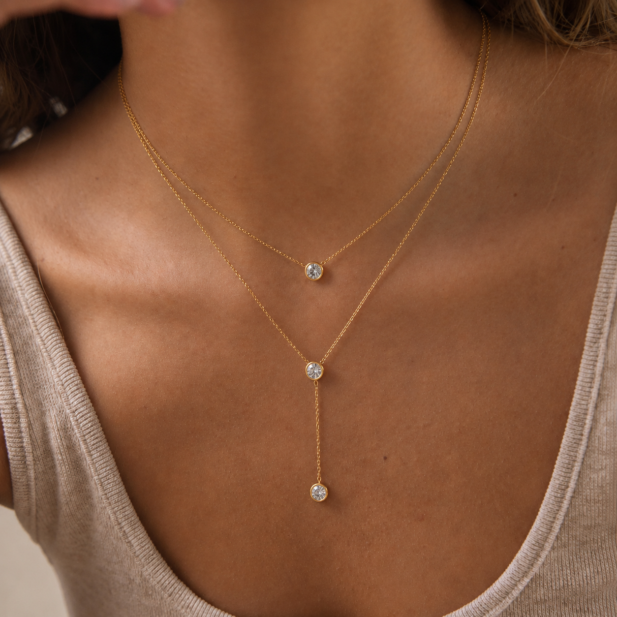 #46 gold plated necklace