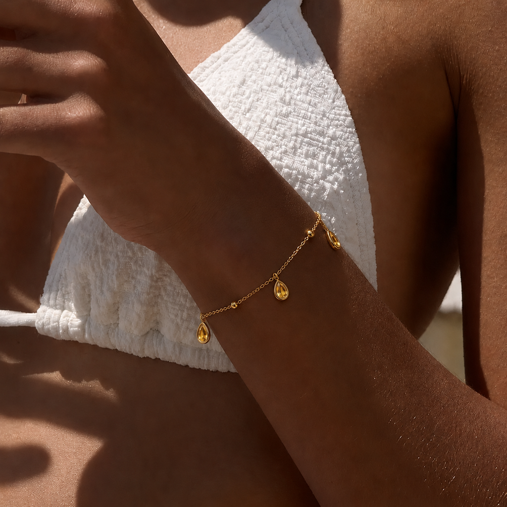 pulseira banhada a ouro #68