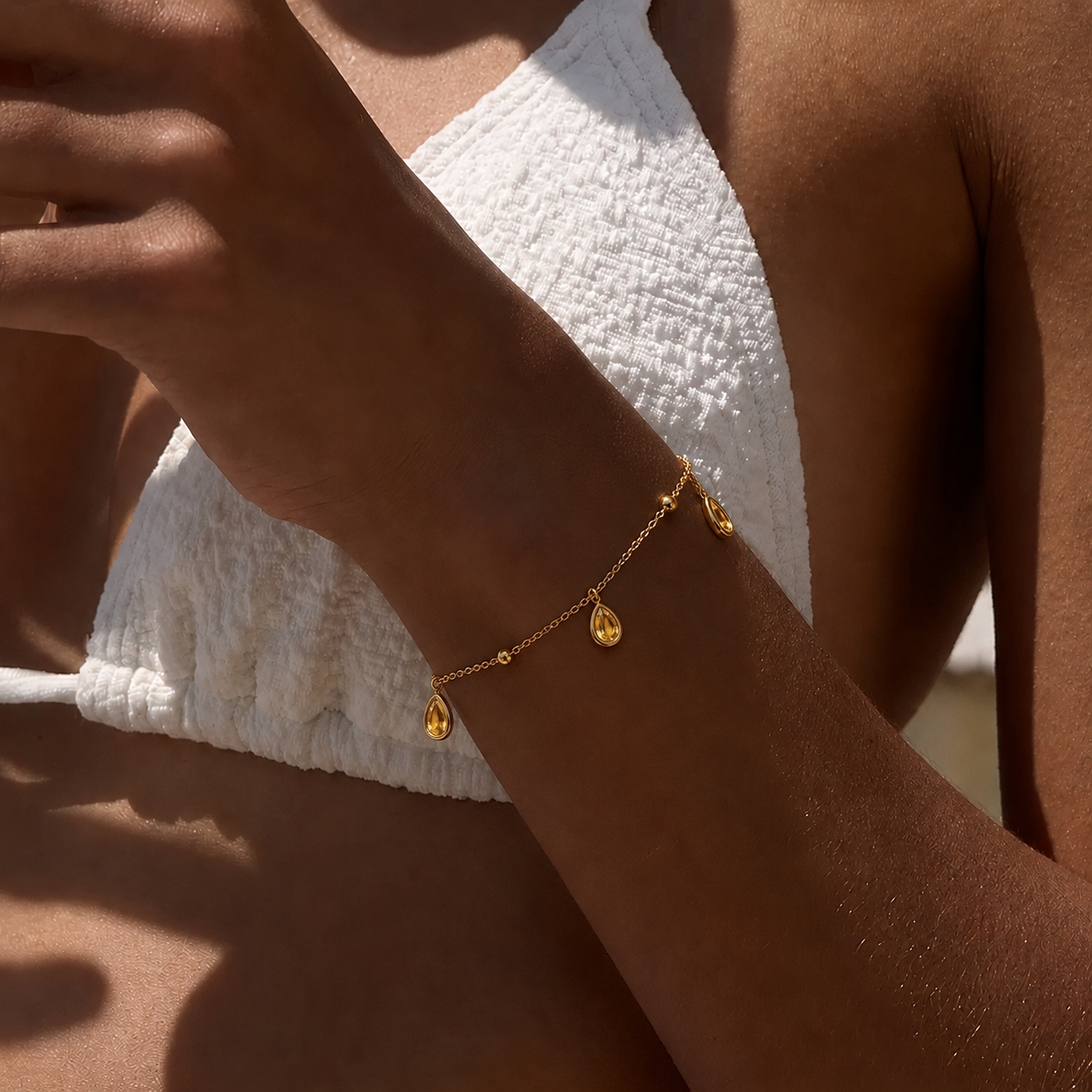 pulseira banhada a ouro #68