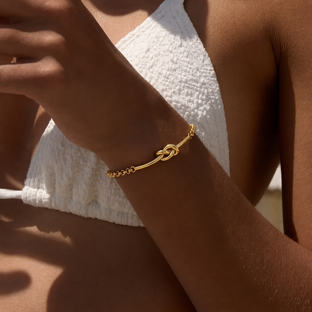 Pulseira banhada a ouro #57