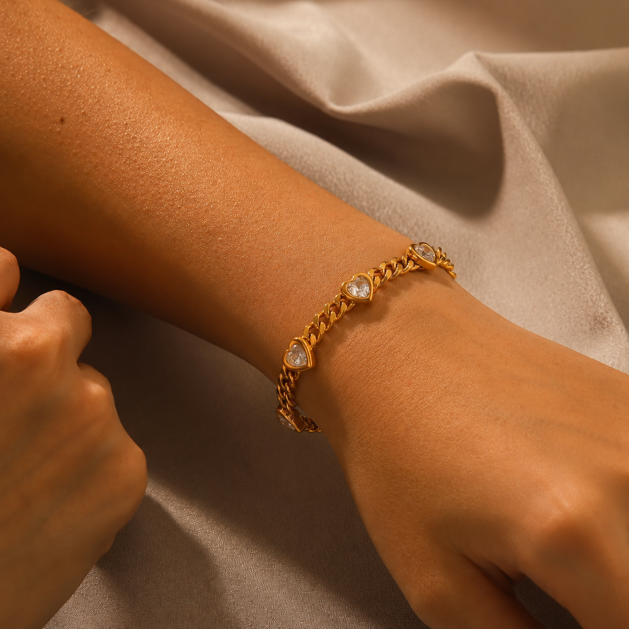 pulseira banhada a ouro #35