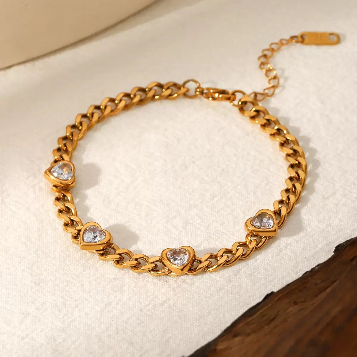 pulseira banhada a ouro #35