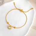 Pulseira banhada a ouro em aço inoxidável #06