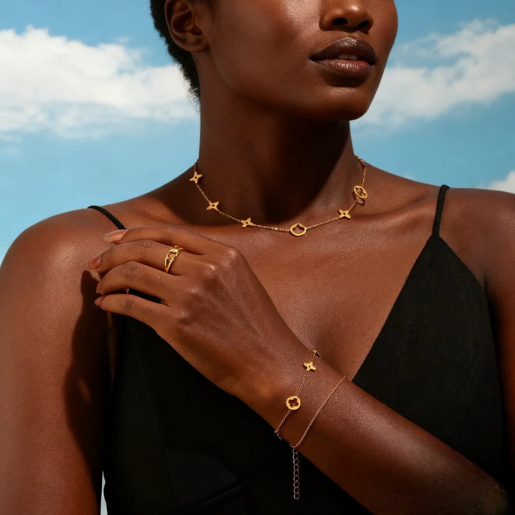 Colar banhado a ouro #41