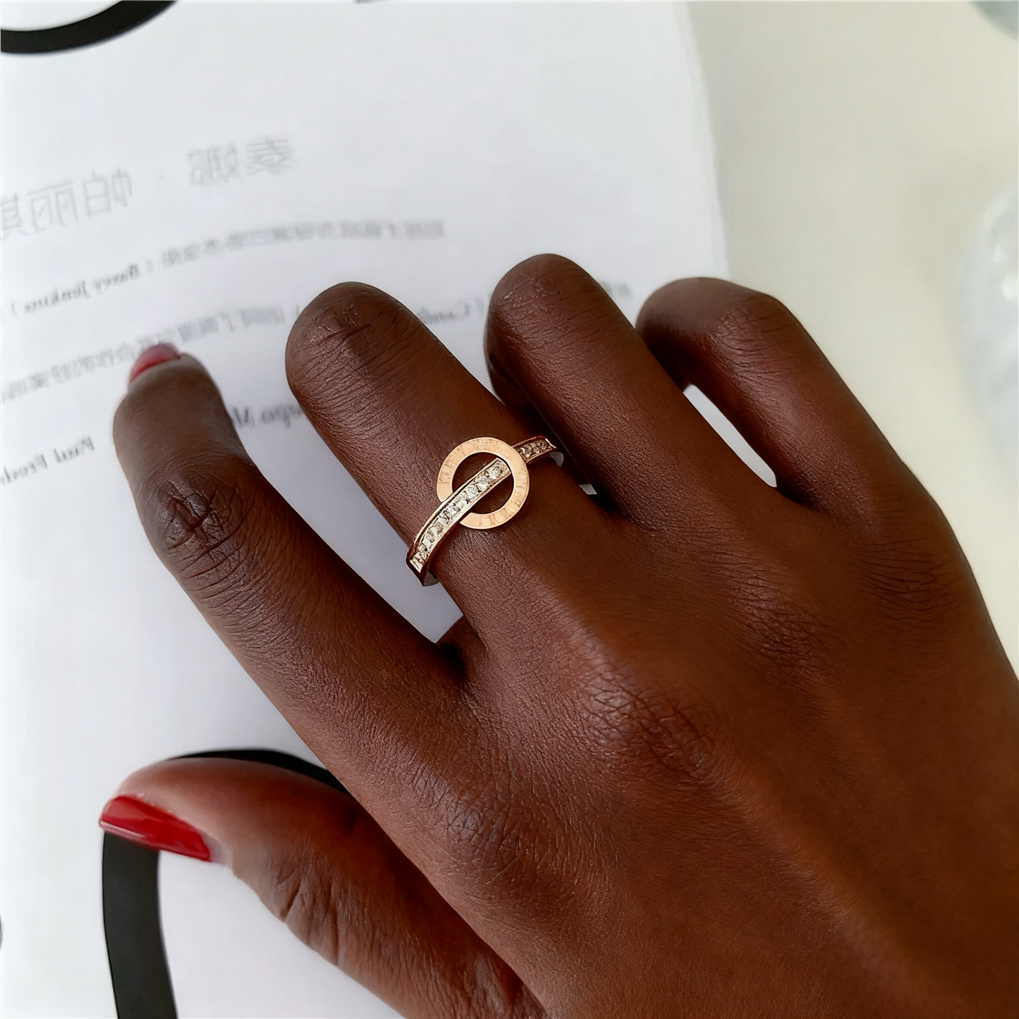 #01 stainless steel ring