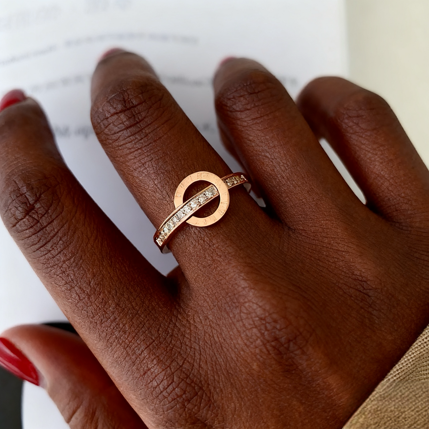 #01 stainless steel ring