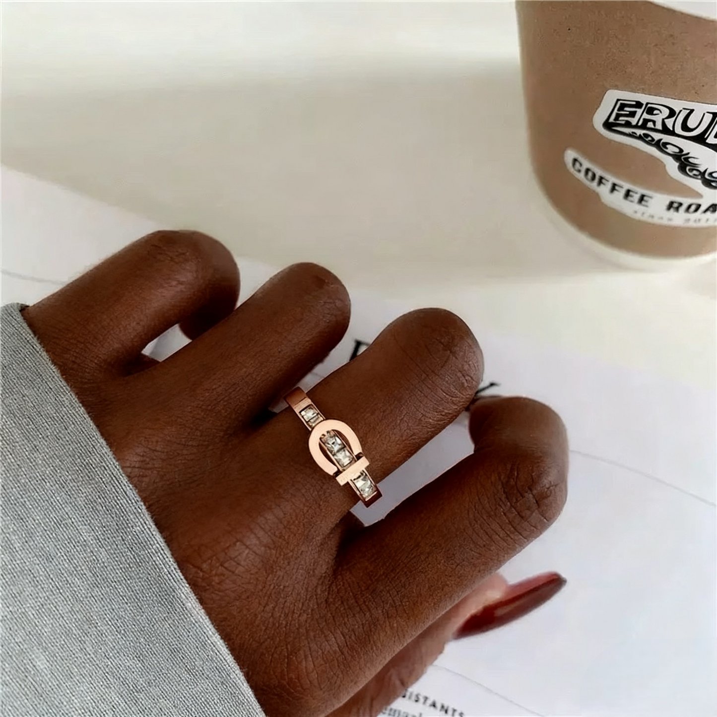 #08 stainless steel ring